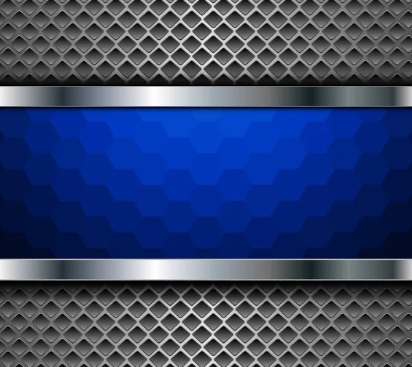 Elegant Business Background Silver Hexagons Pattern Vector Illustration — Stock Vector