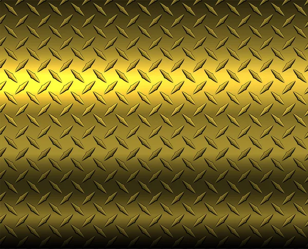 金のダイヤモンド鋼板の質感の背景 ベクトルイラスト — ストックベクタ