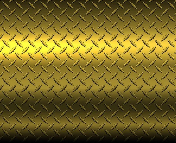 Oro Diamante Acero Hoja Metal Textura Fondo Vector Ilustración — Vector de stock