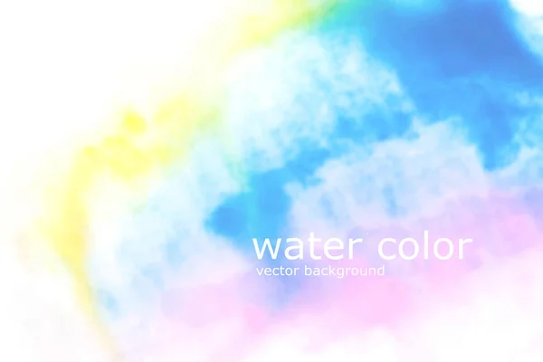 Abstract Watercolor Background Hand Made Soft Aquarelle Pastel Gradient Vector — Stock Vector