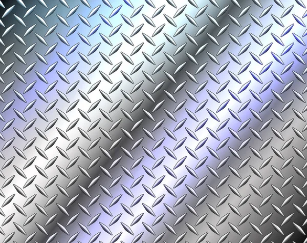 Edelstahl Textur Metallisch Diamantblech Textur Hintergrund Vektor Illustration — Stockvektor