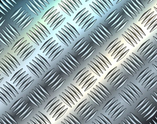 Plata Metálica Diamante Acero Hoja Metal Textura Fondo Vector Ilustración — Vector de stock