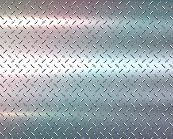 Fondo Textura Chapa Acero Diamante Ilustración Vectorial — Vector de stock