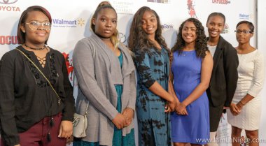Destinee Maghee, Sandi Wiggins, Jaida Kelley, Jazmin Cuevas, Ladawn Rowles, 19 yıllık eşleri yüksek çay 10-22-16 Beverly Hilton Hotel Beverly Hills, Ca, Alaya Granberry 