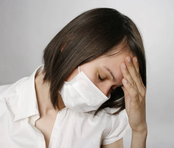 Zware Dag Voor Een Dokter Coronavirus Rechtenvrije Stockfoto's