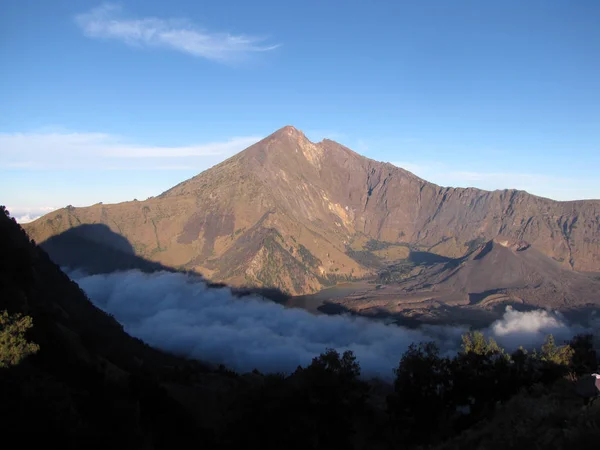 Vulcão do Monte Rinjani Imagem De Stock