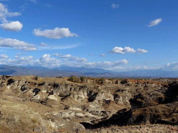 Σχηματισμός Βράχου Στο Desierto Tatacoa Στην Κολομβία — Φωτογραφία Αρχείου