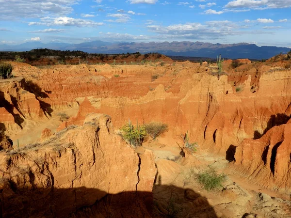 Red Rock Formation Desierto Tatacoa Colombia — Stock Photo, Image