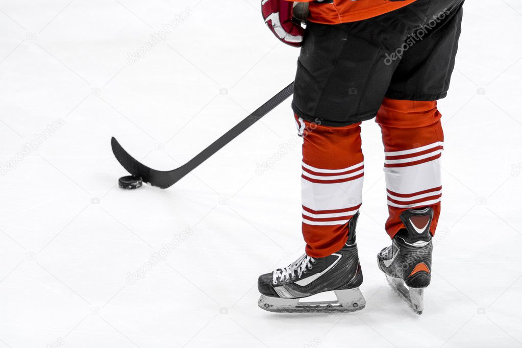 ice hockey player on the ice