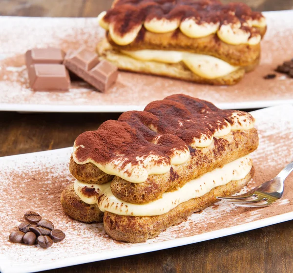 Olasz Tiramisu sütemények — Stock Fotó