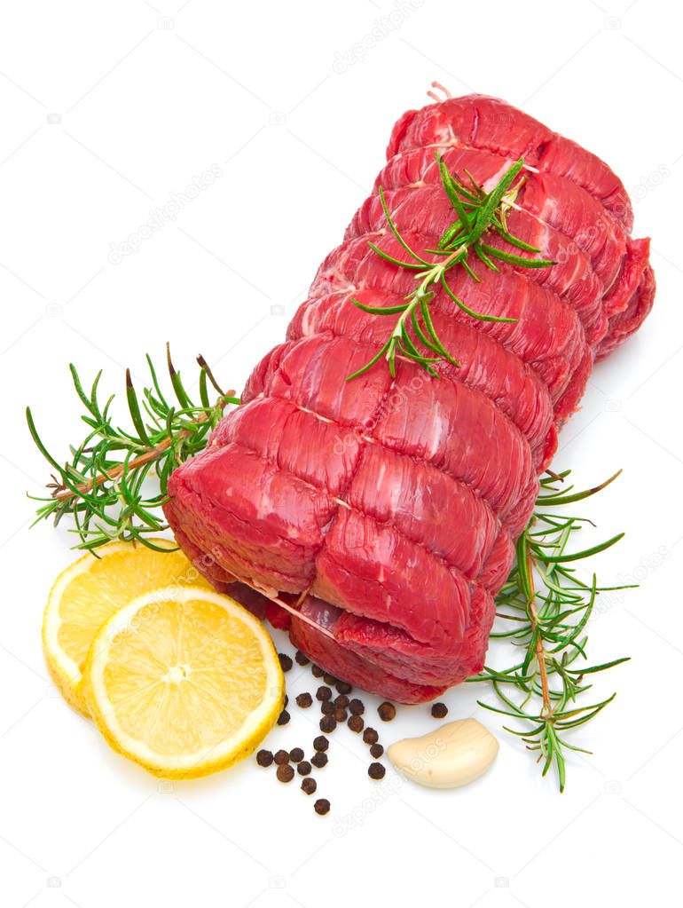 roast of beef with rosemary