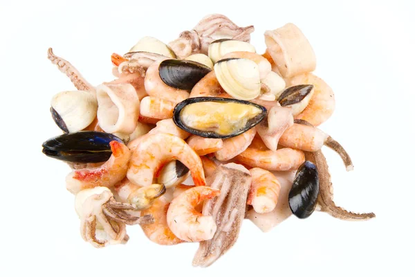 Deliciosos frutos do mar congelados — Fotografia de Stock