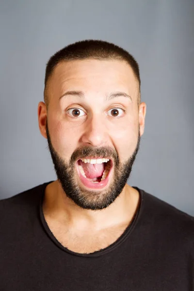 Portrait of surprised cool man — Stock Photo, Image