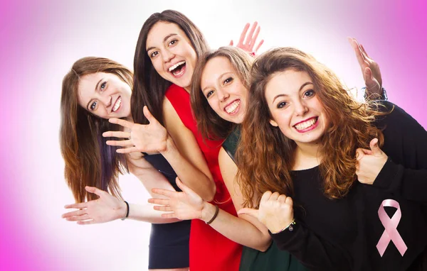 Group of girl friends — Stock Photo, Image