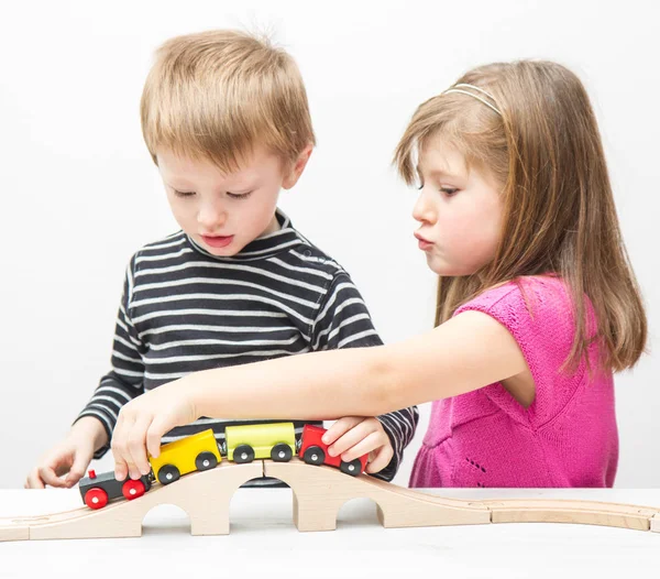 Playing  brother and sister — Stock Photo, Image