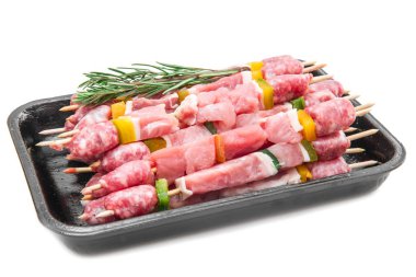 Et şiş rosemary ile grup