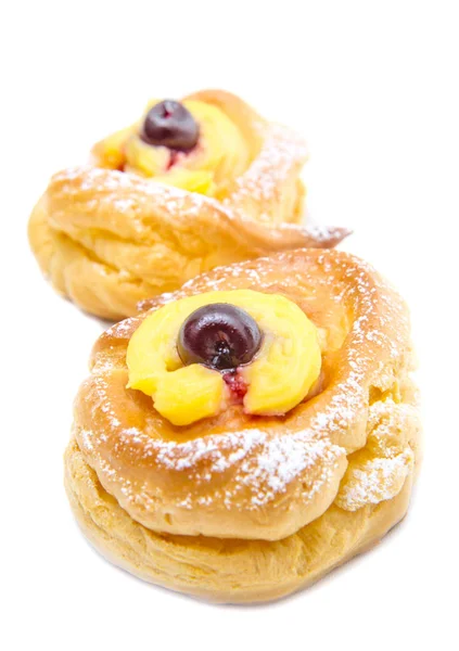 Sweet donuts isolated on white background — Stock Photo, Image