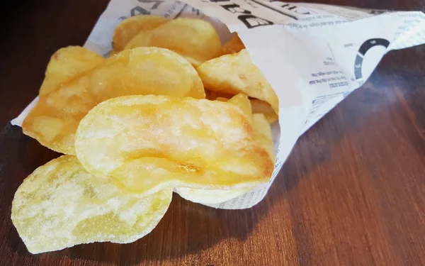 Bag of  potato chips — Stock Photo, Image