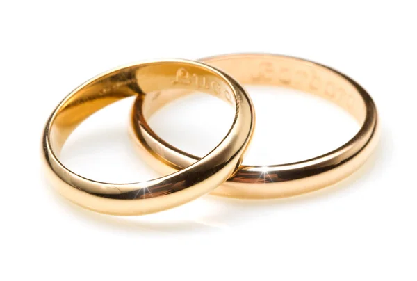 Couple of wedding rings — Stock Photo, Image