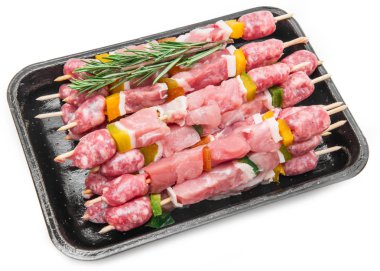 Et şiş rosemary ile grup