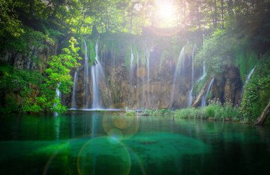 Plitvice şelaleler güzel bir atış 