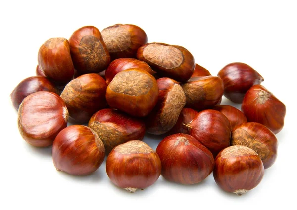 Chestnut isoalted on white background — Stock Photo, Image