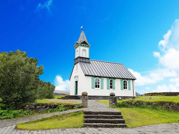 tipik kırsal İzlandalı Kilisesi 