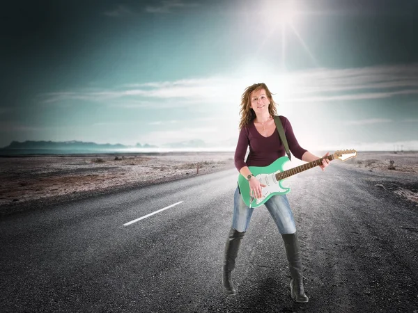 Music on the road — Stock Photo, Image