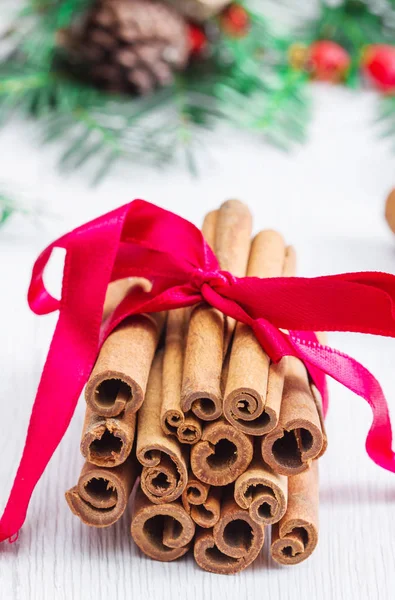 Cinnamon Stick Christmas Decoration — Stock Photo, Image