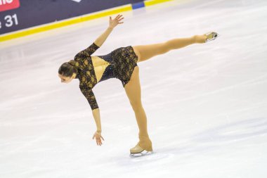 Milan - Aralık 16: Micol Cristini İtalyan Şampiyonası 2018 yılında Agor Buz Sarayı üzerinde Aralık, 2017, Milano'da sırasında