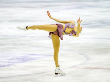 Milan - Aralık 16: Carolina Kostnerduring İtalyan Şampiyonası 2018 yılında Agor Buz Sarayı, Aralık, 2017, tek kadın için kazanan Milano