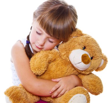 oyuncak ayı sarılma çok güzel bebek kız