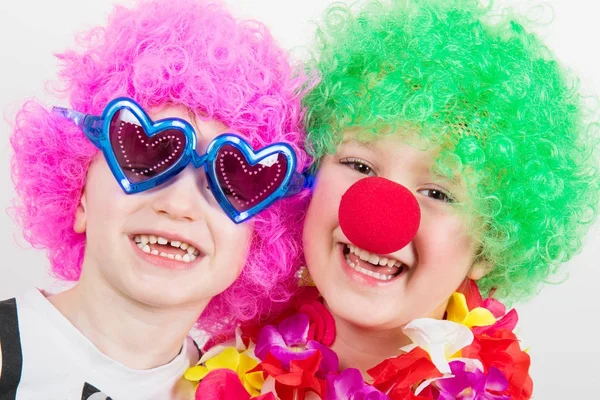 Little Happy Children Carnival Mask — Stock Photo, Image