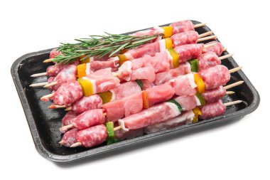 Et şiş rosemary ile grup