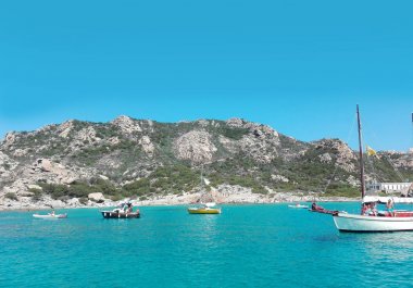 Ligurya Rivierası'nın güzel manzara