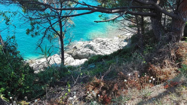 Schöne Aussicht auf die ligurische Riviera — Stockfoto
