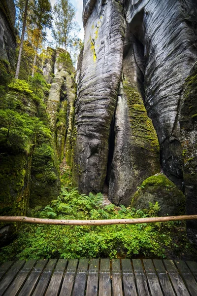 Adrspach - Teplice Rocks — Stock Photo, Image