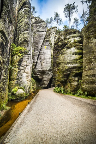 Adrspach - Teplice Rocks — Stock Photo, Image