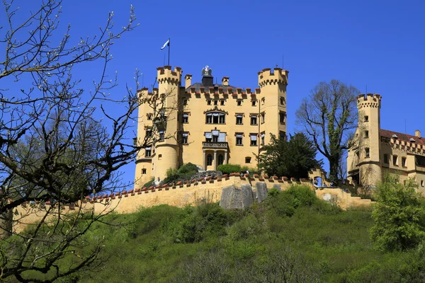 Hohenschwangau slott i de bayerska Alperna — Stockfoto