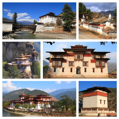 Impressions of Bhutan clipart