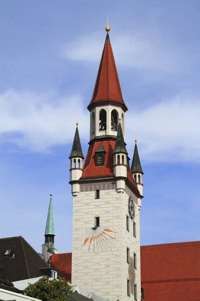 Stary Ratusz z wieżą, Munich — Zdjęcie stockowe