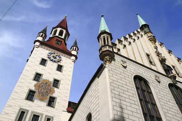 Gamla rådhuset med tornet, München — Stockfoto