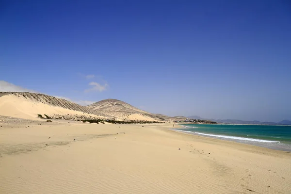 De beroemde lagune in Risco El Paso op Playas de Sotavento, Fuert — Stockfoto