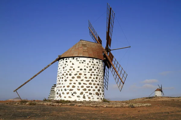 Old round windmill in Villaverde, Fuerteventura — Stock Photo, Image