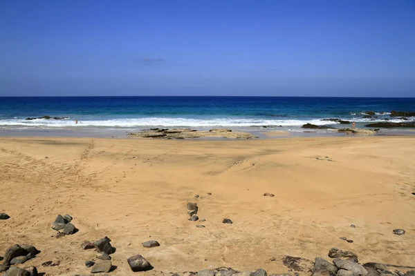 Vyhlídku El Cotillo beach na ostrově Fuerteventura, Kanárské ostrovy — Stock fotografie