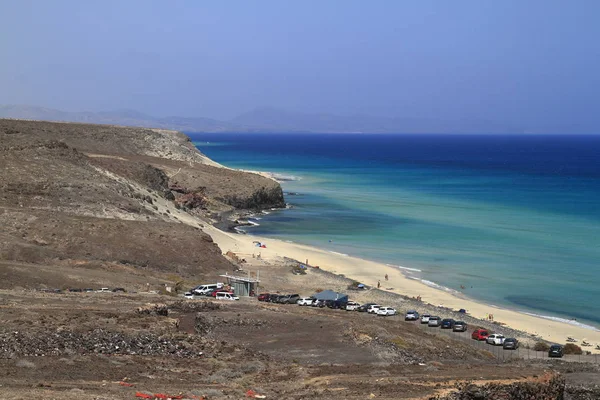 Η διάσημη λιμνοθάλασσα στο Playa Del Mar όνομα, Φουερτεβεντούρα — Φωτογραφία Αρχείου