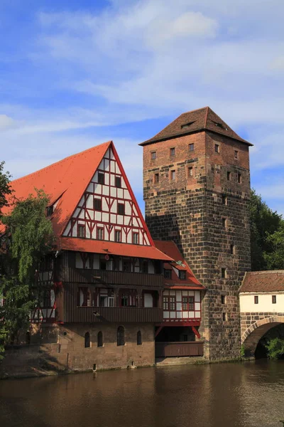 Panoramatický výhled na staré město v Norimberku — Stock fotografie