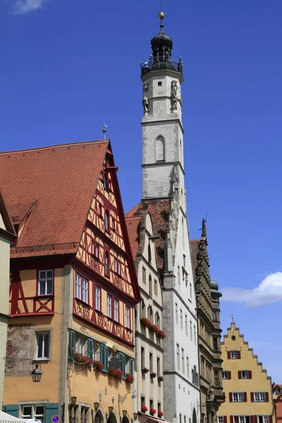 Stadhuis van rothenburg ob der tauber — Stockfoto