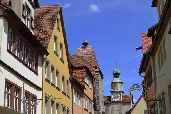 Schöne Straßen in Rothenburg ob der Tauber — Stockfoto
