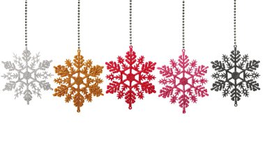 Beyaz Noel kar taneleri